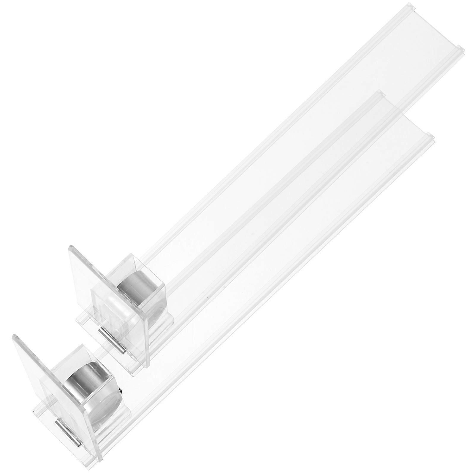 Automatic Tobacco Display Stand Pusher for Shop 2Pcs Transparent Rack