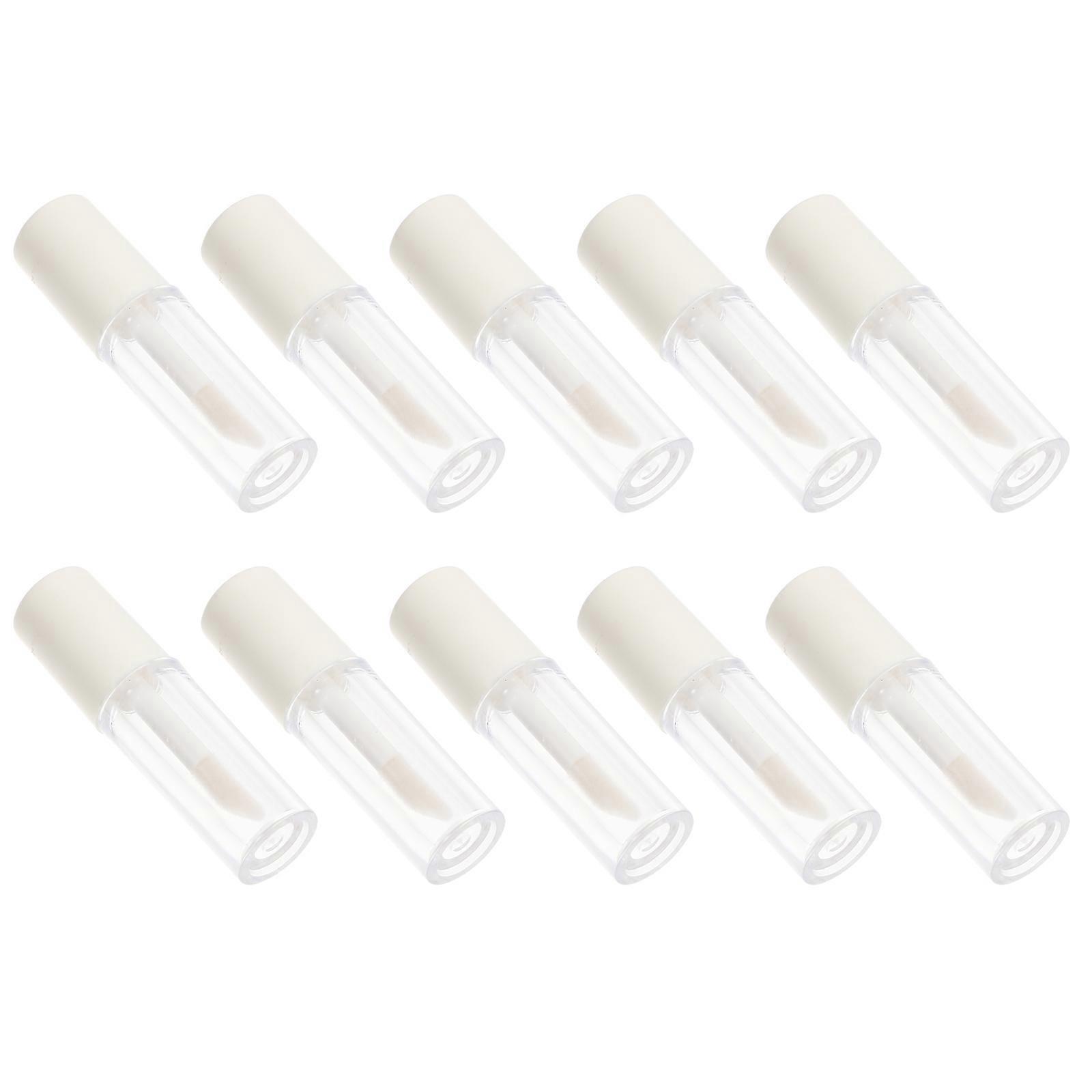 Lip Gloss Tubes Empty Lip Glazes Tubes for Storage Use 10Pcs White DIY
