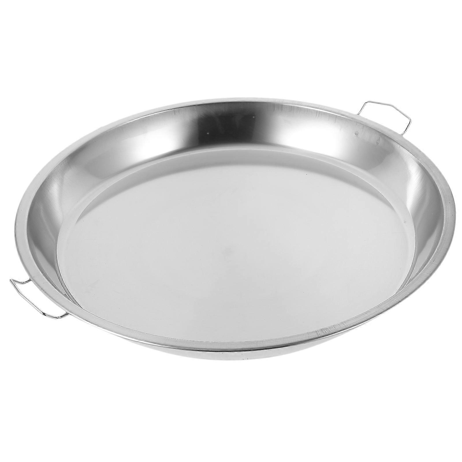 3Pcs Stainless Steel Steaming Dish for Kitchen Use Silver
