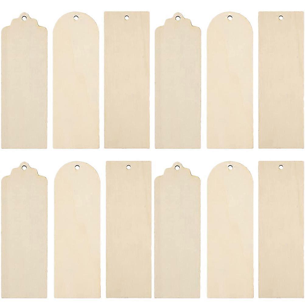 Wooden Bookmarks 5 Sets Blank Craft Book Marks Perfect For Students Reading Markers And Gift Tags In Khaki Suitable For Celebrations