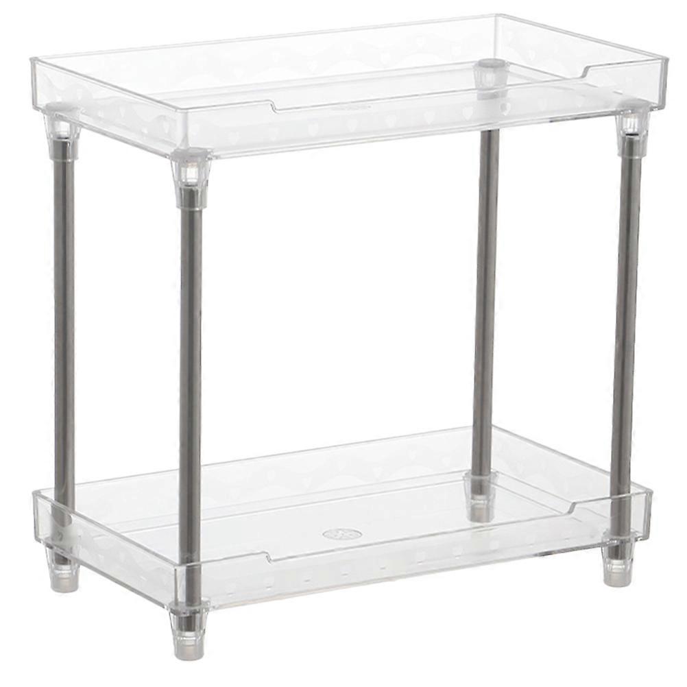 Bathroom Organizer Multilayer Storage Shelf For Cosmetics In Transparent Material 1Set