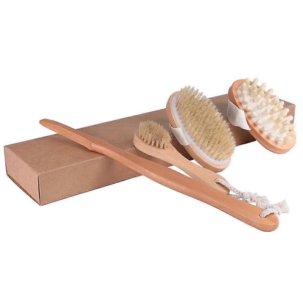 Bath Brush Airbag Comb Set Bath Tool Set for Bathing Supplies 4Pcs