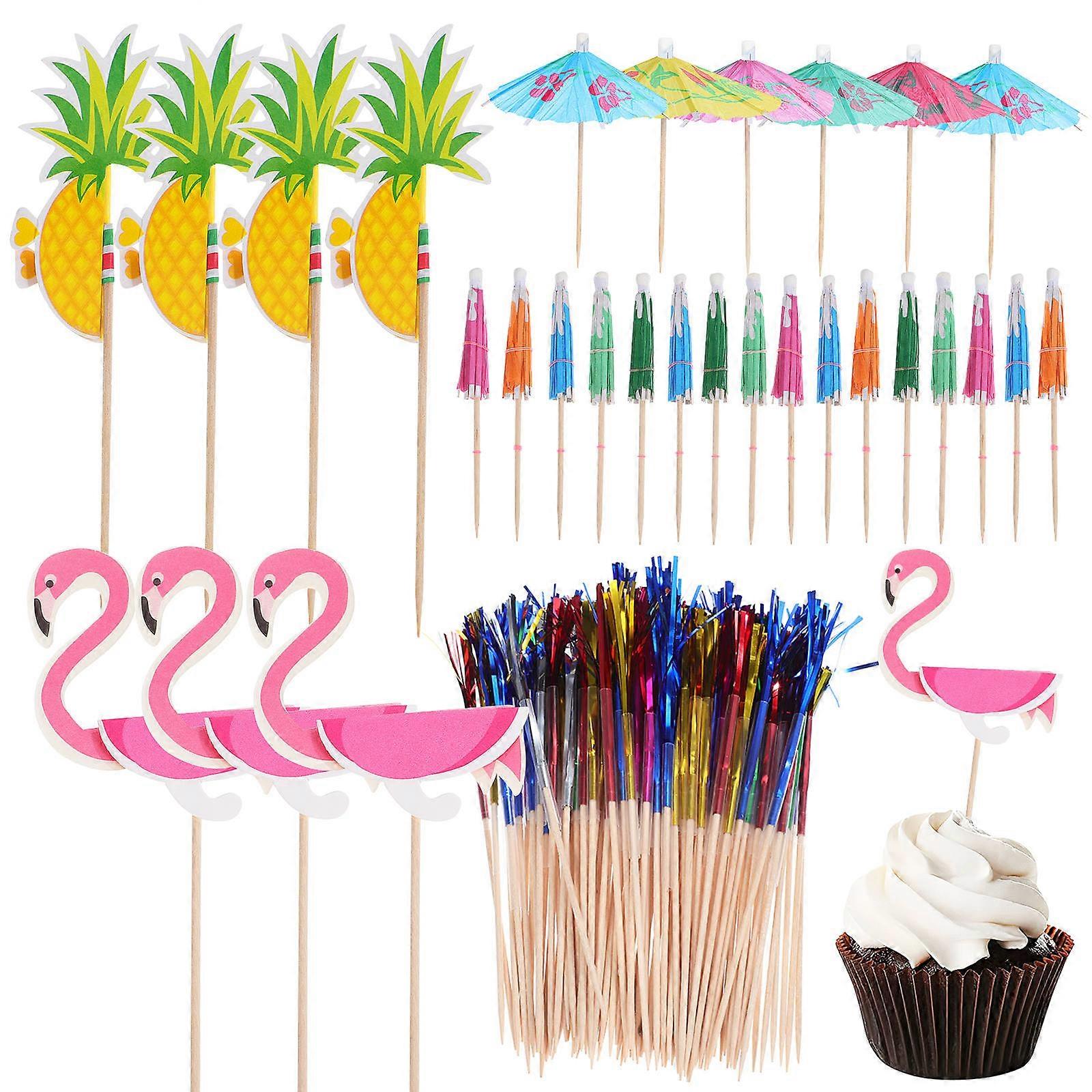 280Pcs Assorted Color Cupcake Picks Paper for Decoration Cake Toppers