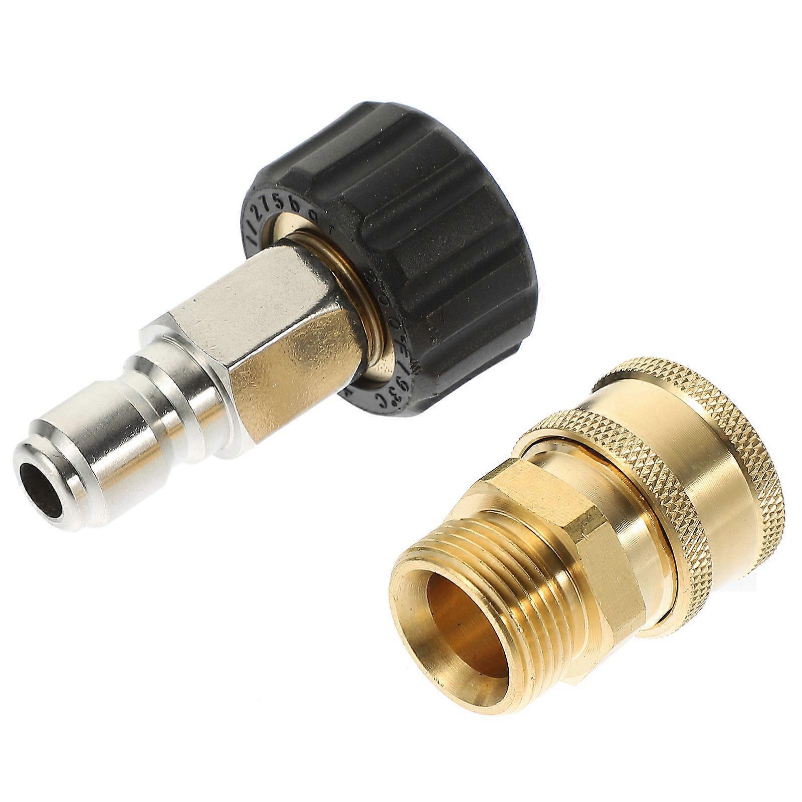 Quick Connect Pressure Washer Brass Adapter for 3Sets Hose Attachments
