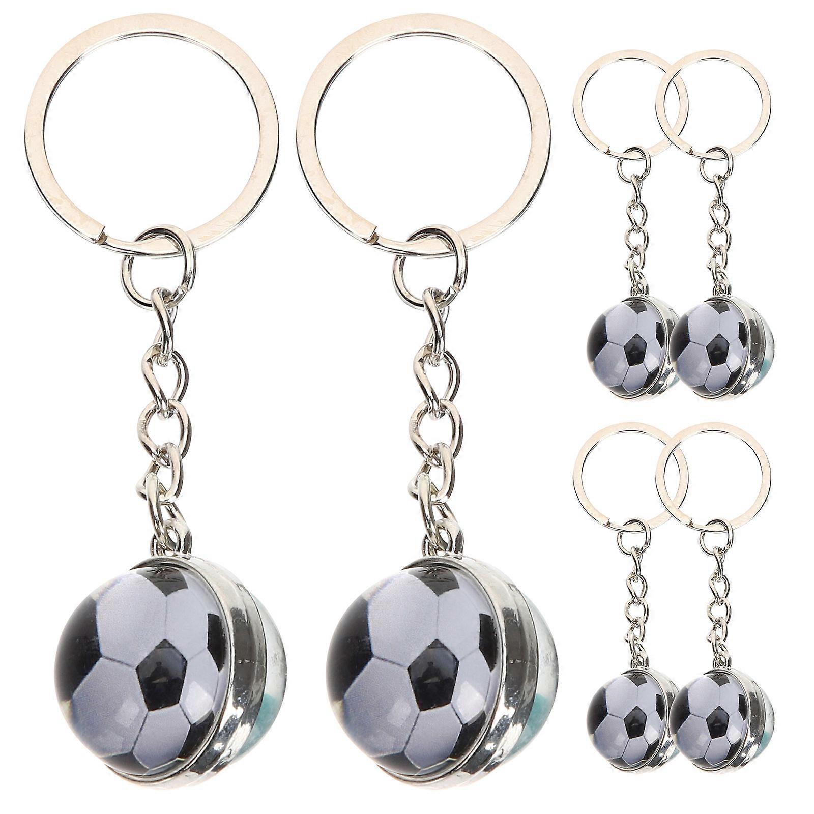 Silver Soccer Ball Keychain for Holding Use 18Pcs Sports Keychains