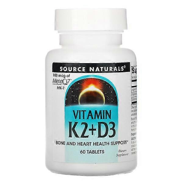 Source Naturals, Vitamina K2 + D3, 60 Tabletas