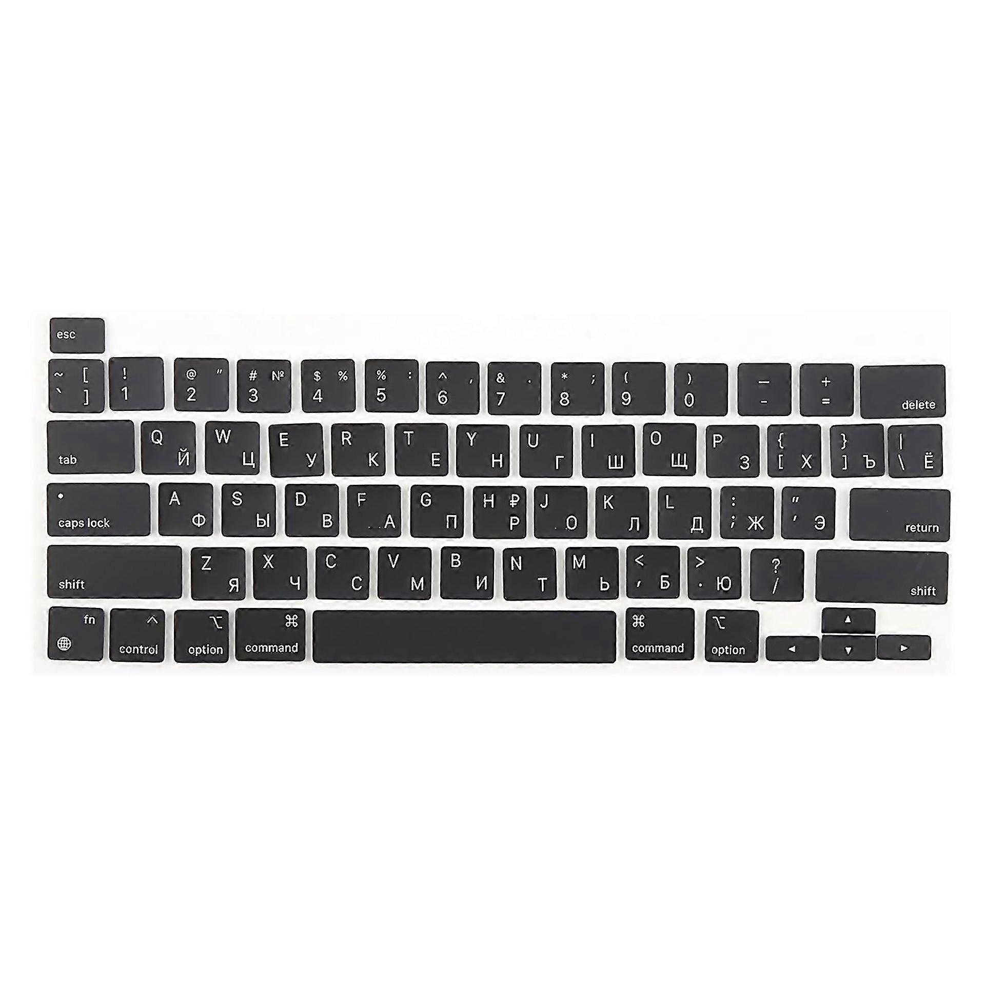 For Macbook A2251 A2289 A2238 A2338 Us Small Enter Version Keycaps Russian