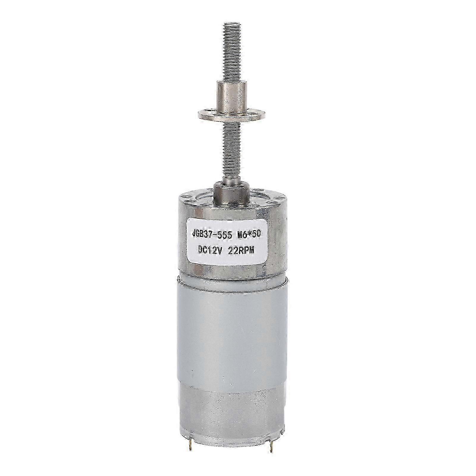 DC Geared Motor 12V 22RPM High Torque M6x50 Adjustable Speed Reduction Motor