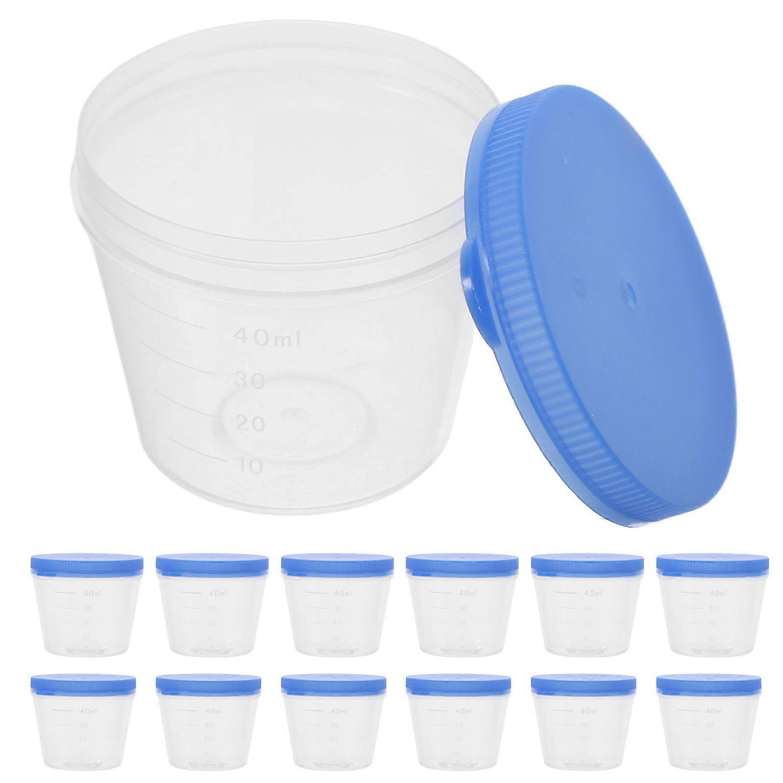Urine Specimen Cups With Lids 20Pcs For Hospital Use Ideal For Ovulation Testing 4.70X4.70X4.20Cm Leak Proof And Lightweight