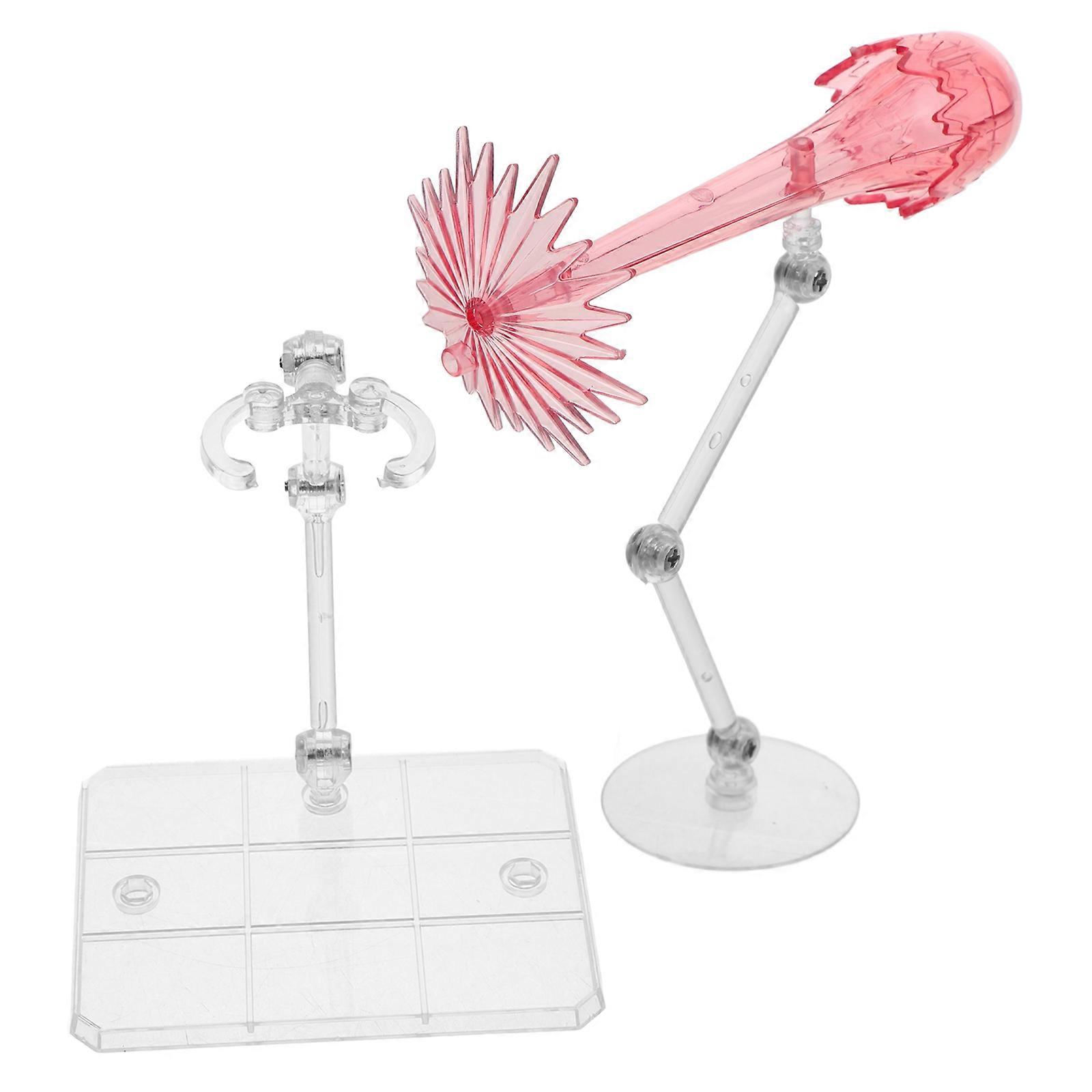 Adjustable Action Figure Stand for Display 10Pcs Pink Plastic Figure Holders
