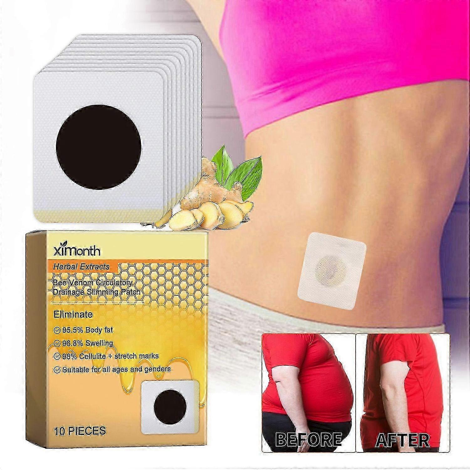 Bienengift Lymfdränage Schlankheitspflaster, Bigift lymfdränageplåster, Bigift lymfdränageplåster för kvinnor och män