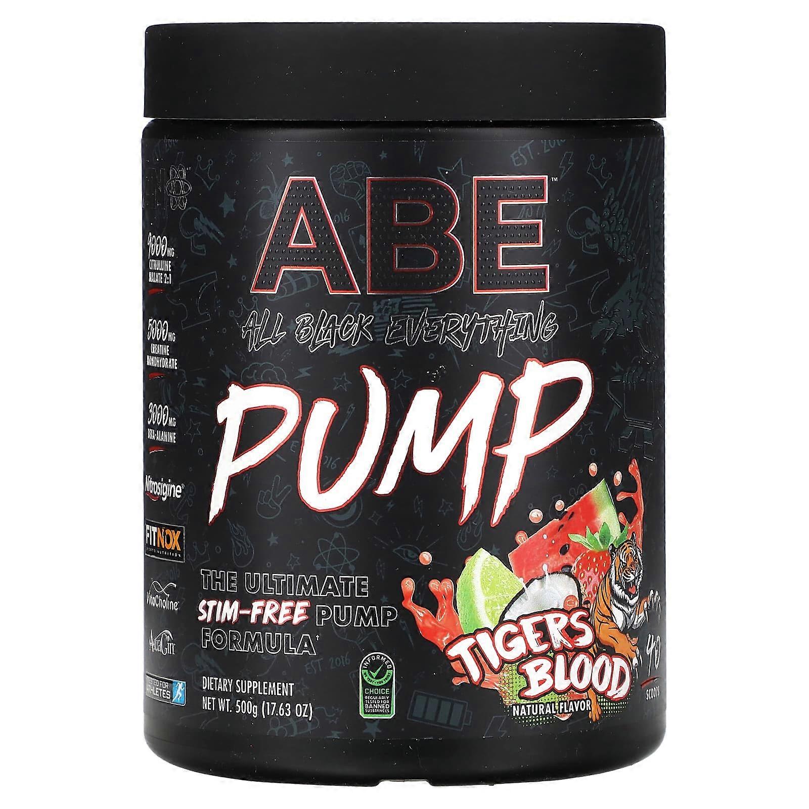 Pump, Tigers Blood, 17.63 oz (500 g)