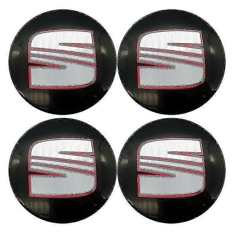 4pcs 56mm 60mm αυτοκίνητο κέντρο πλήμνη χείλος κάλυψης έμβλημα αξεσουάρ για το κάθισμα Ίμπιζα 6j 6l fr Ateca Altea Xl Leon 2 Leon