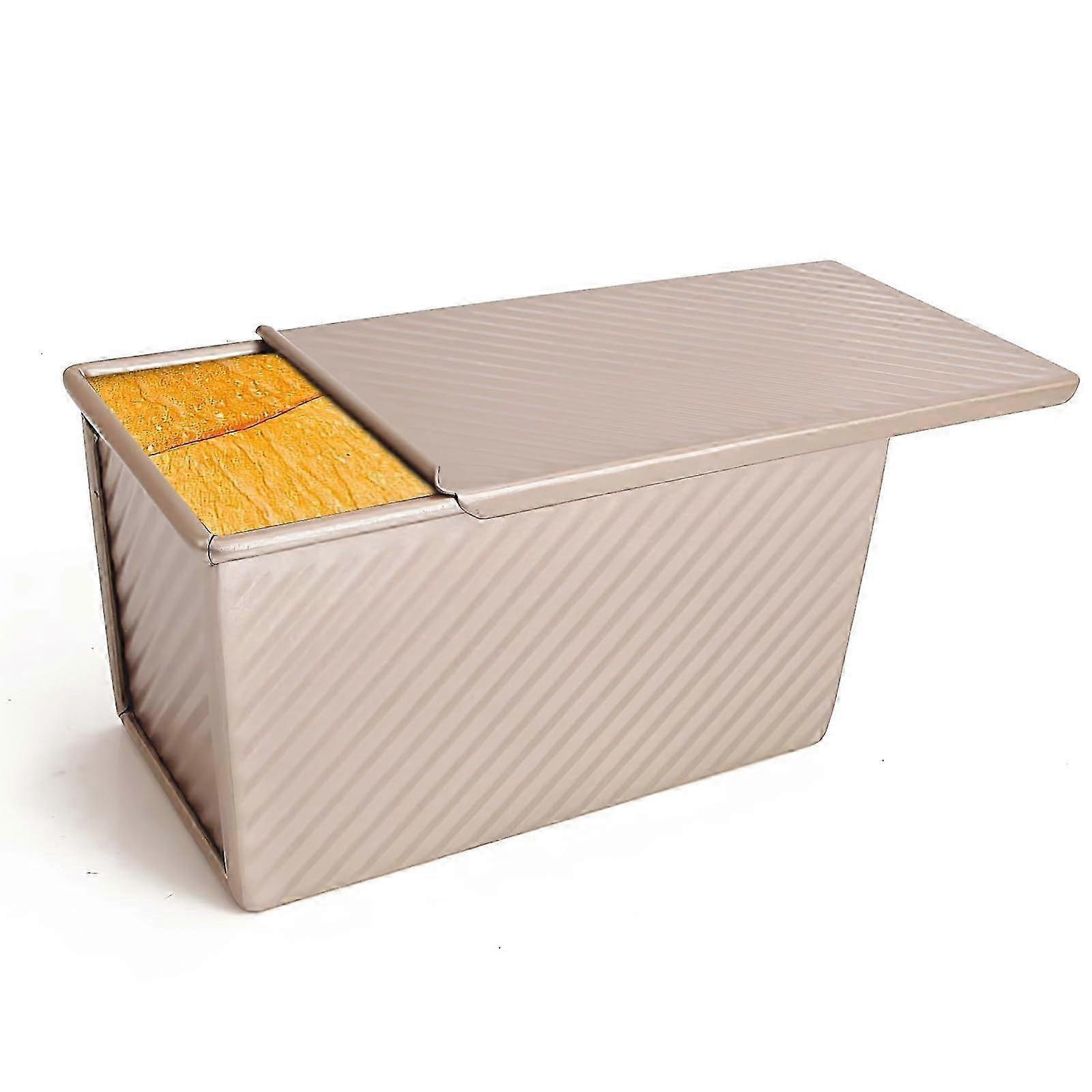 Bread Baking Mould with Lid 21x12x11.5 cm Non-Stick Rectangular Loaf Tin for Toast and Cake Baking
