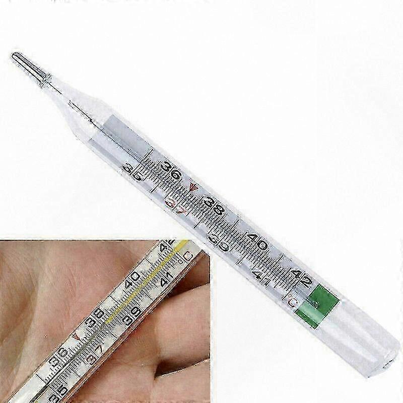 Non-Mercury Glass Thermometer for All Ages - Safe Armpit Use