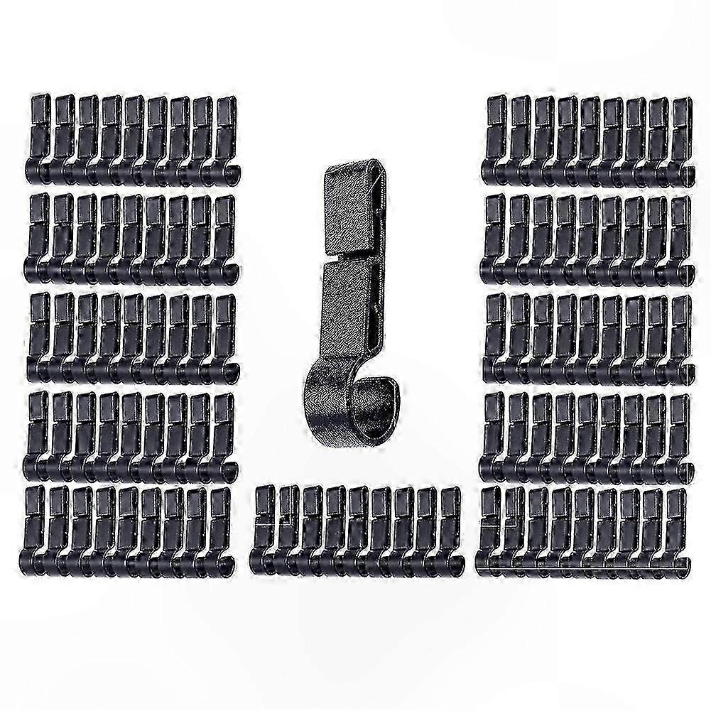 100 Pieces Helmet Clips for Headlamp, Hard Hat Attachments