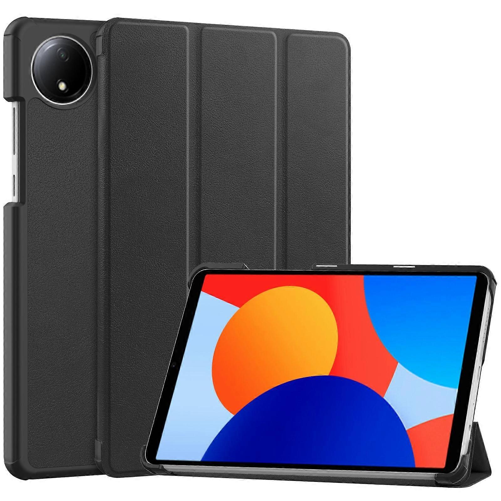 Custer Texture 3-Fold Holder Leather Smart Tablet Case
