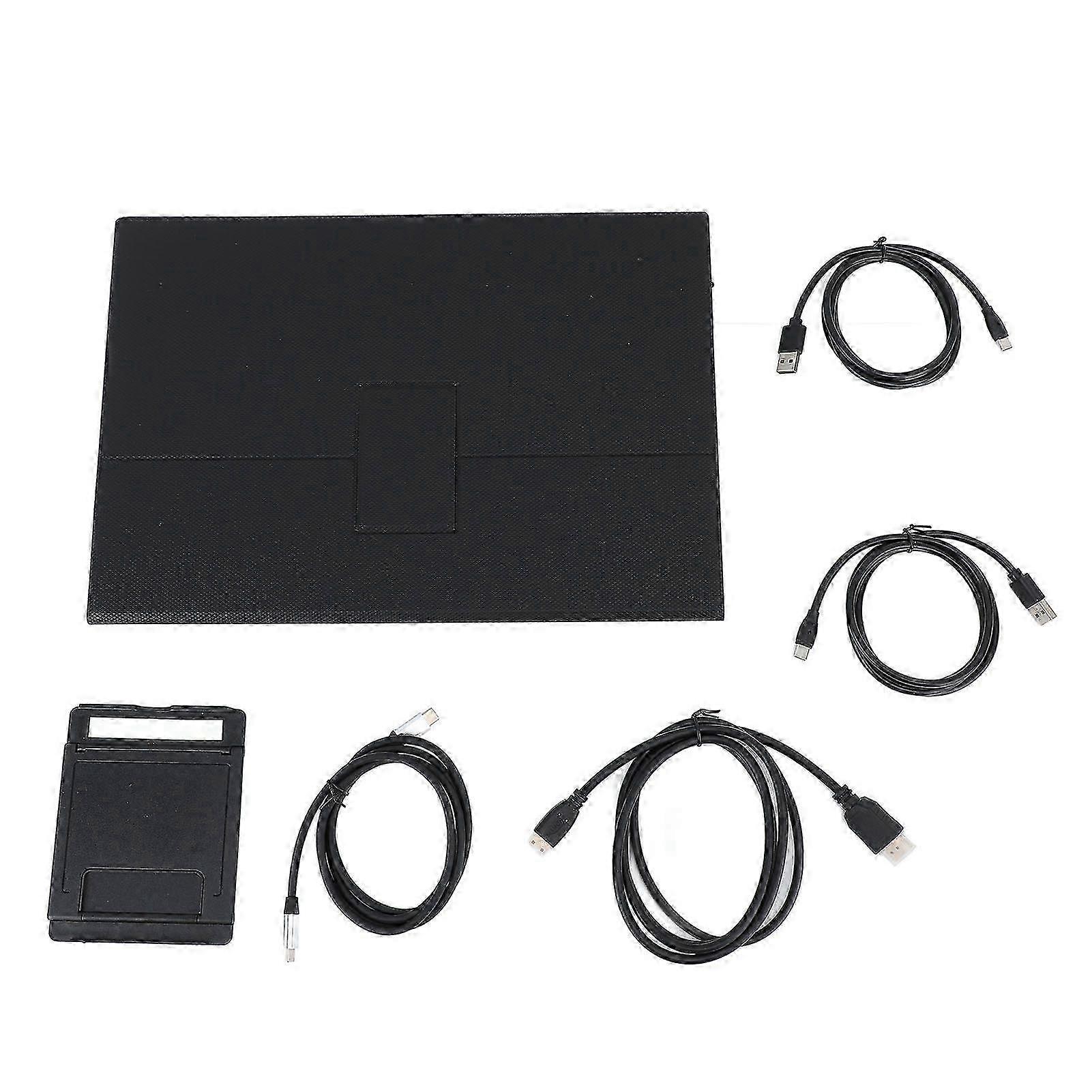 16in Portable Display 1920x1200 Ultra Thin HDR Type C HD Multimedia with Speaker Cover Travel Display for Laptop Gaming