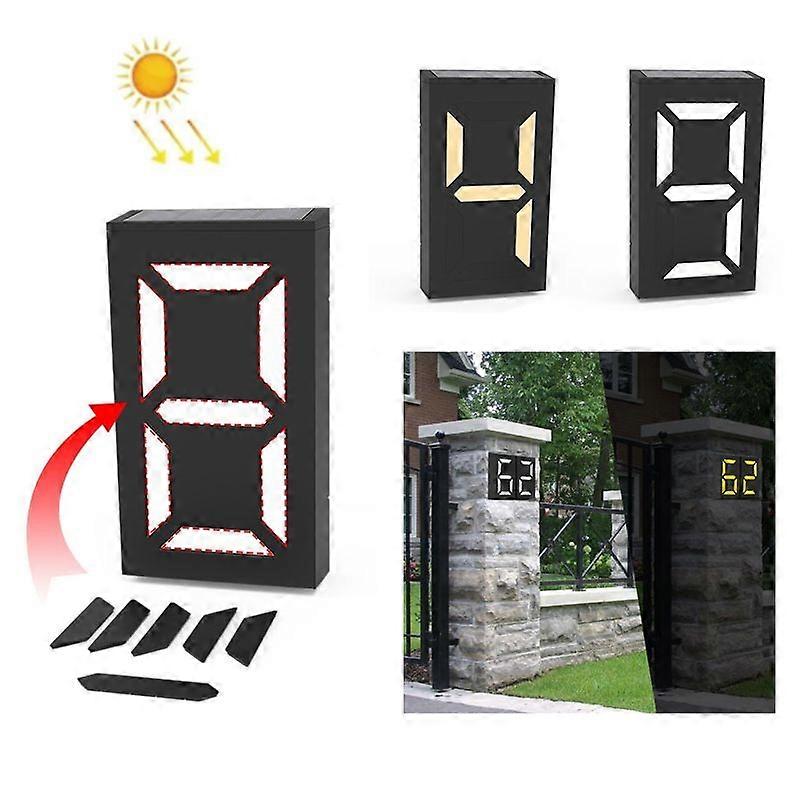 DIY Solar Number Doorplate Lamp