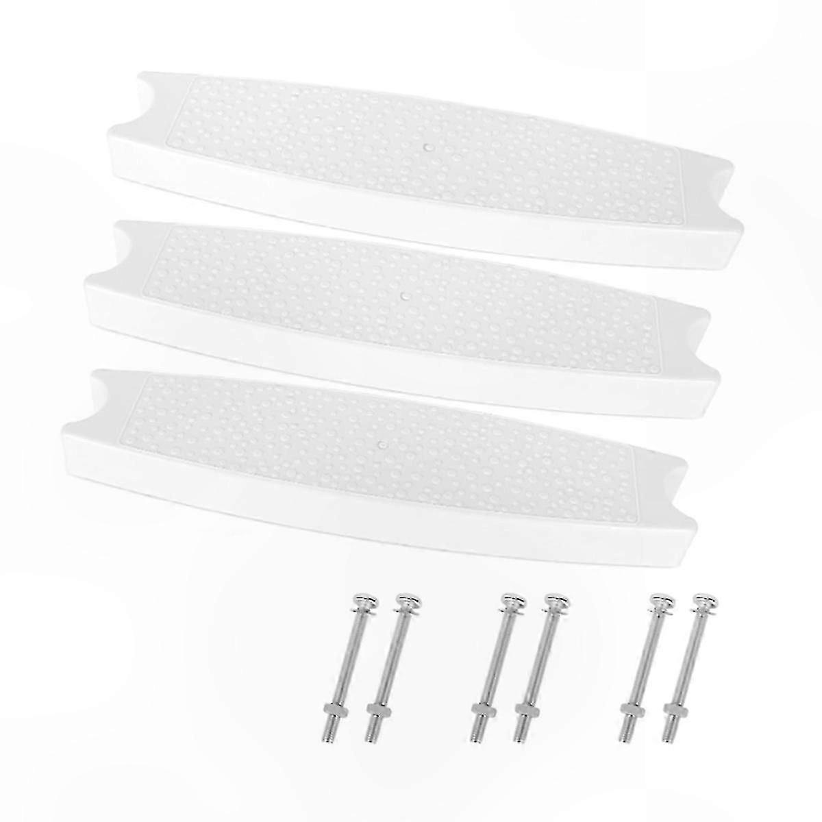 Stainless Steel Pool Ladder Steps 3-Pack Universal Replacement