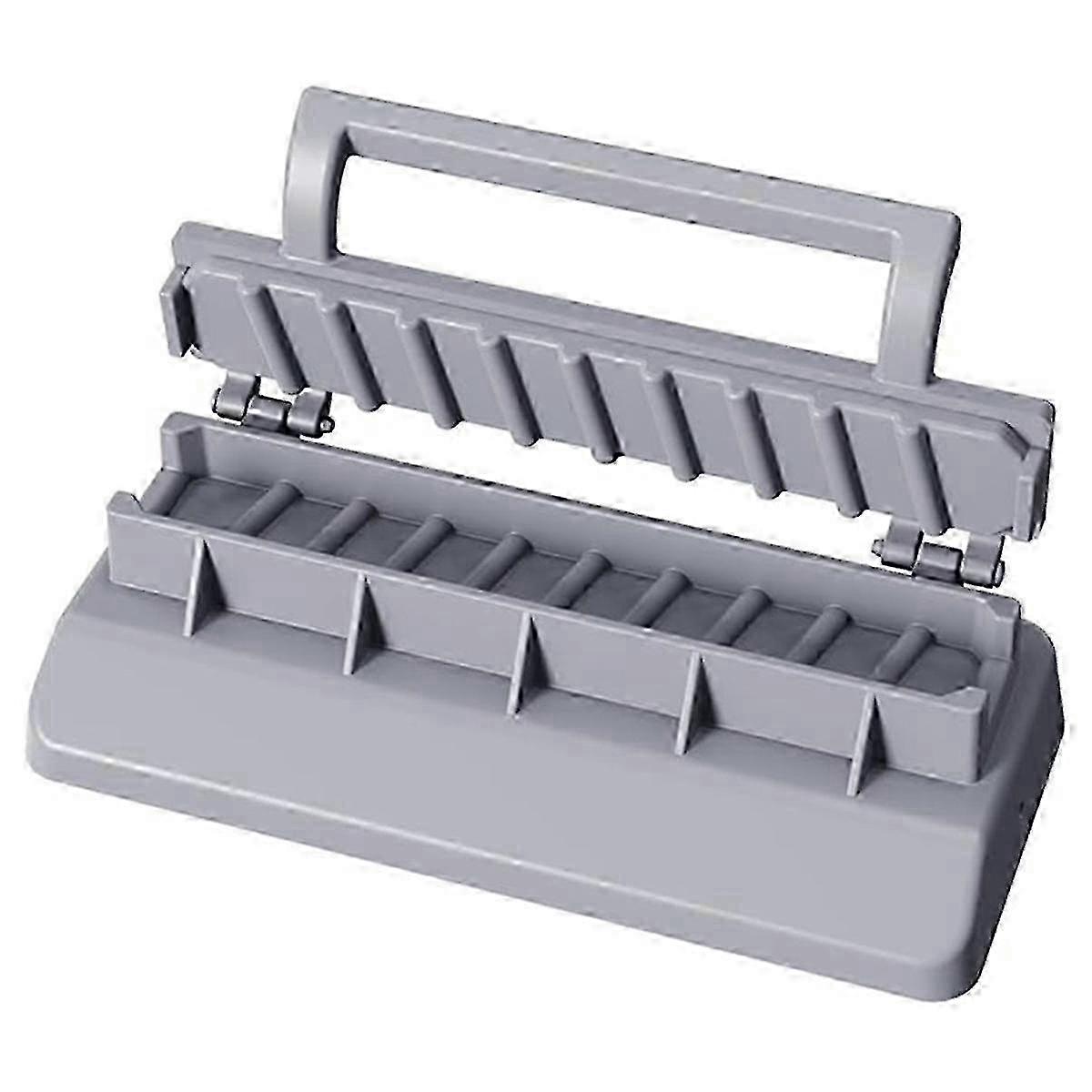 Large Kebab Maker Press, Gray Plastic Kabob, Manual Kabob Mould, Suitable for Barbecue Skewers