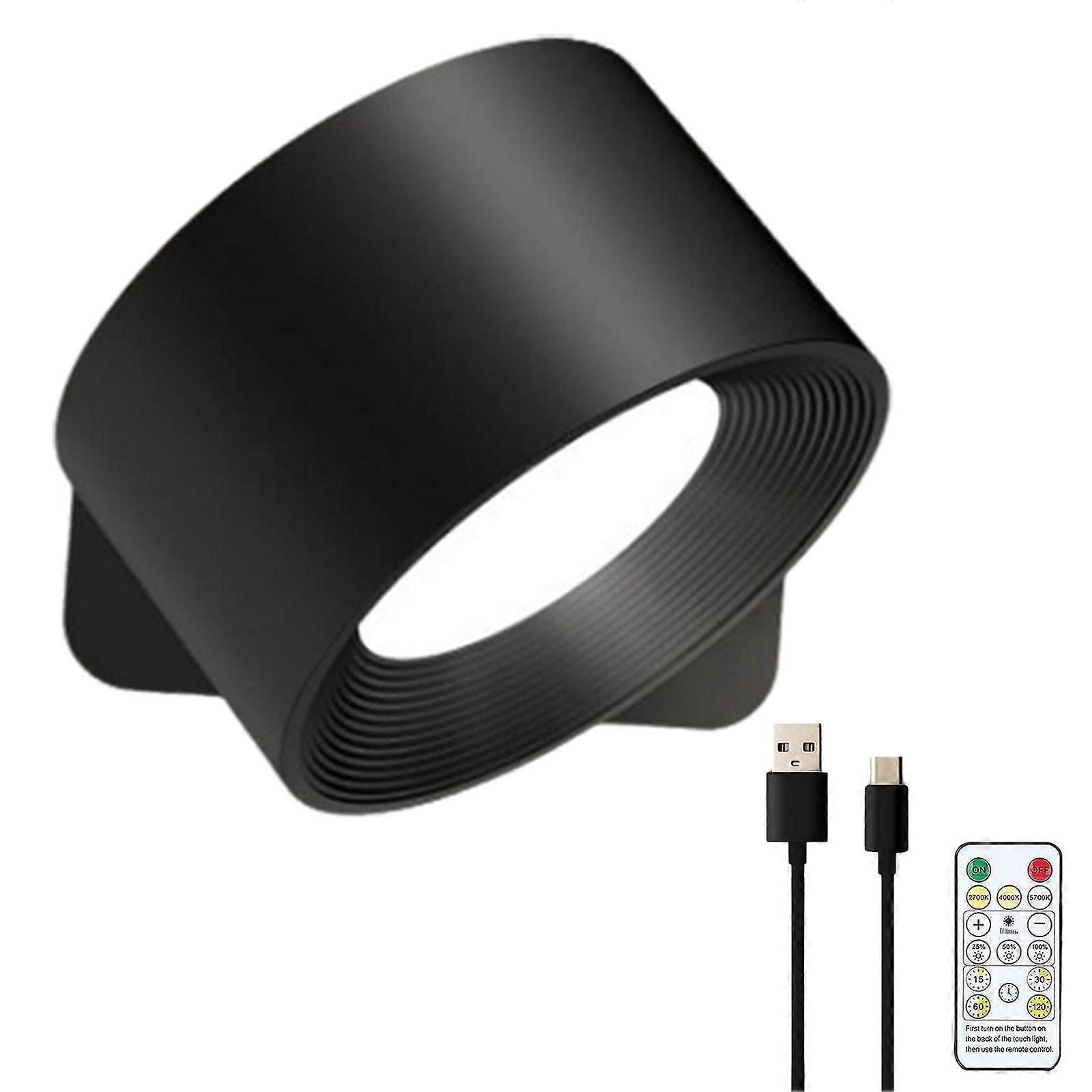 Wireless Wall Lamp with Remote Control Dimmable Easy Installation USB Rechargeable Wall Mounted Sconces LED Wall Light