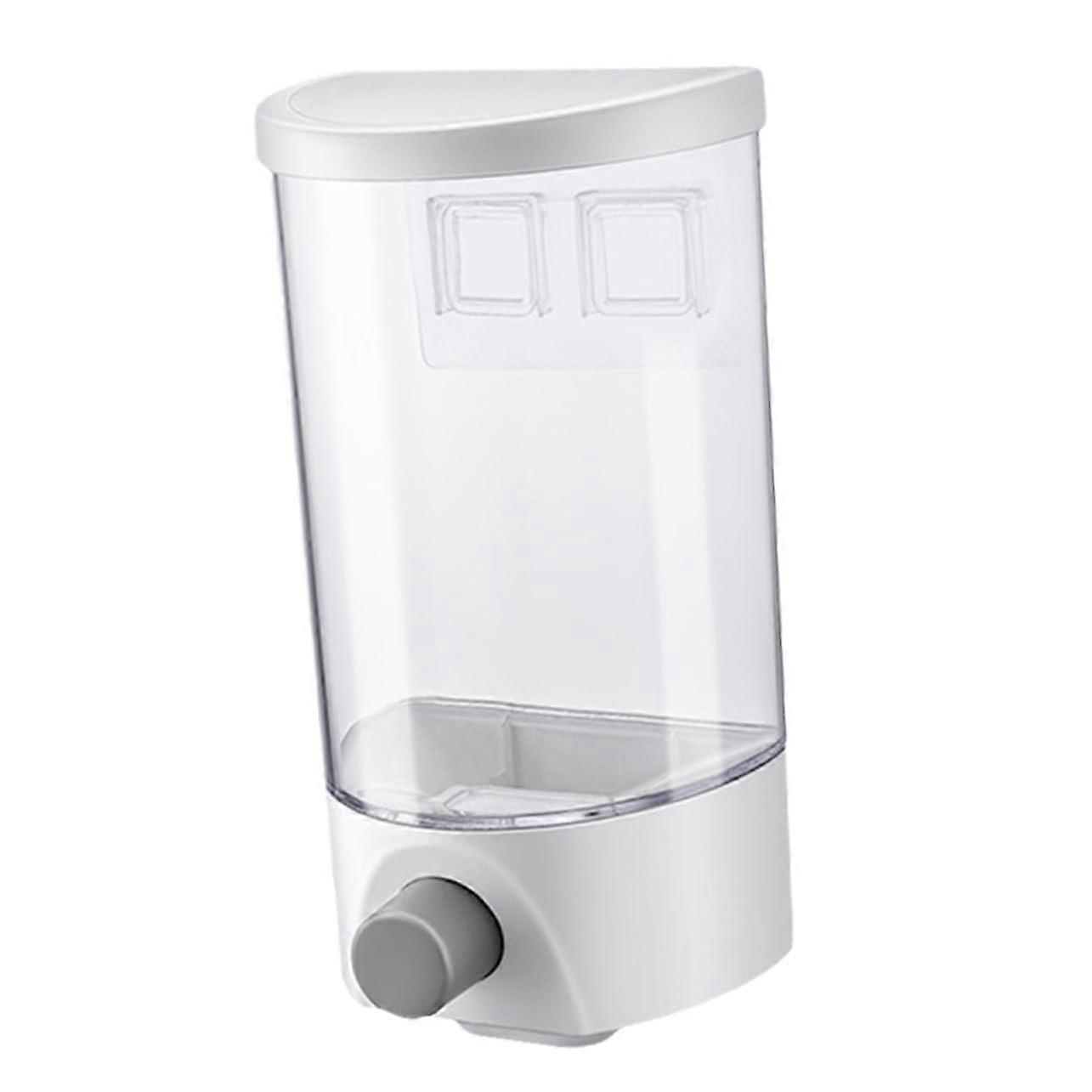 Wallmounted Coarse Cereal Storage Container Transparent Seal Press Button For Soybeans And Corns Pantry Organization