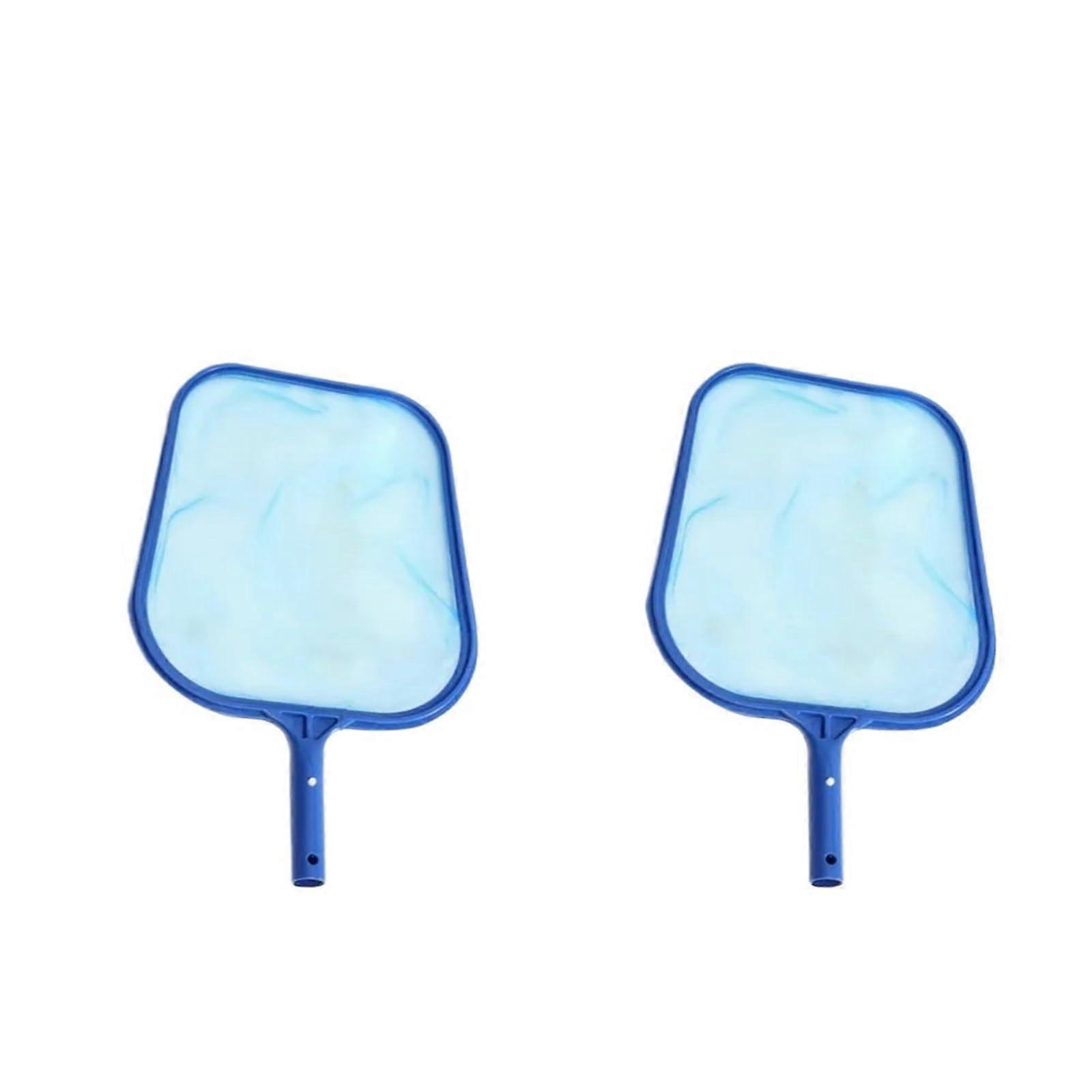Cleaner Tool 2 Piece Set Professional Lightweight Mesh Frame Net Blue Pool Spa Leaf Skimmer Rake No Pole Garden Pond