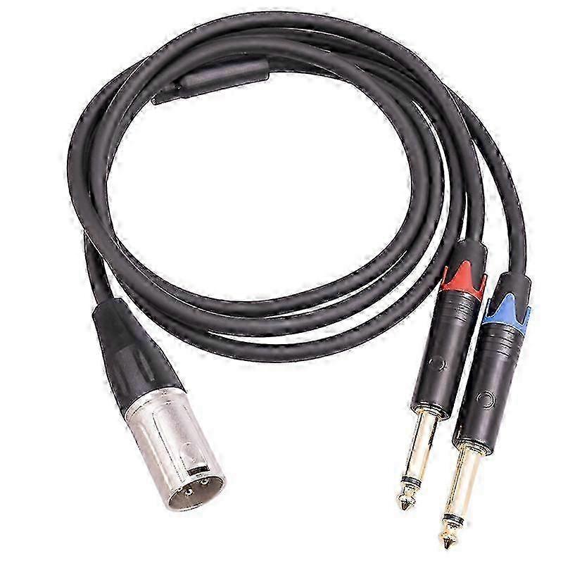 XLR to 6.35mm splitter cable for dual 1/4 inch inputs