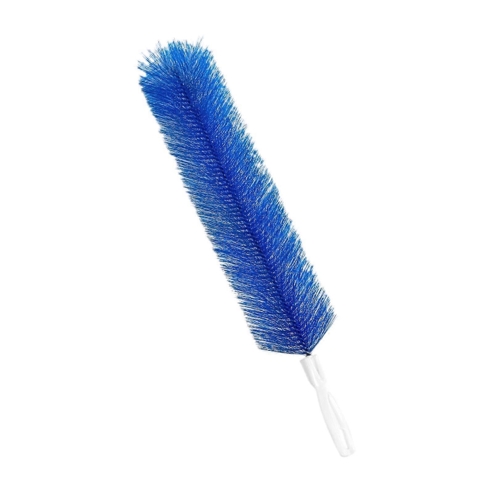 Feather Duster Blue Microfiber Duster With Flexible Brush Head Ceiling & Radiator Brush HardToReach Areas AC