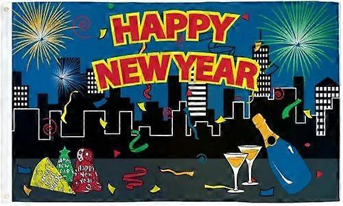 Happy New Year   Flag   SPUN       BANNER