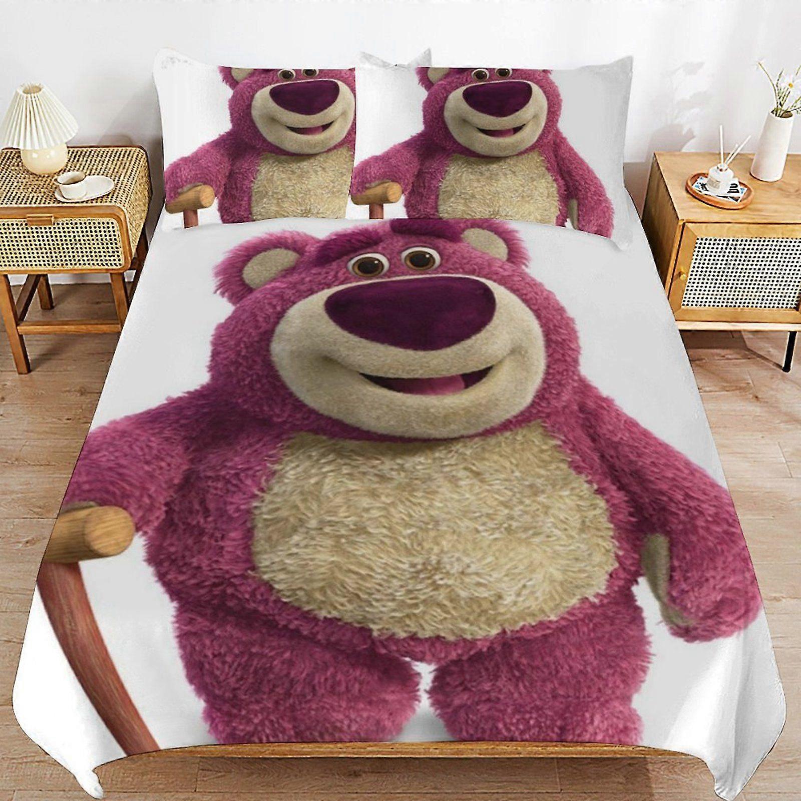 o103 Lots-o'-Huggin' Bear Gentle Handling Long Use Finish Smooth Zipper Function Duvet Cover Sets Comfortable Sleep d103