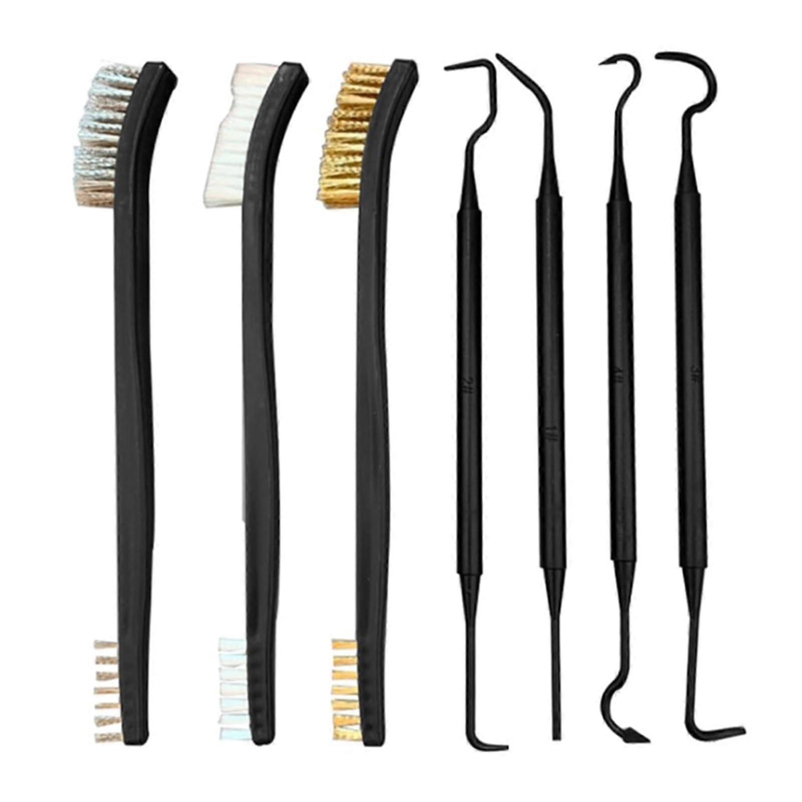 Wire Brush Set With Different Brushes Double Head Hook For Quick And Efficient Maintenance Metal Deburring Rust Removal