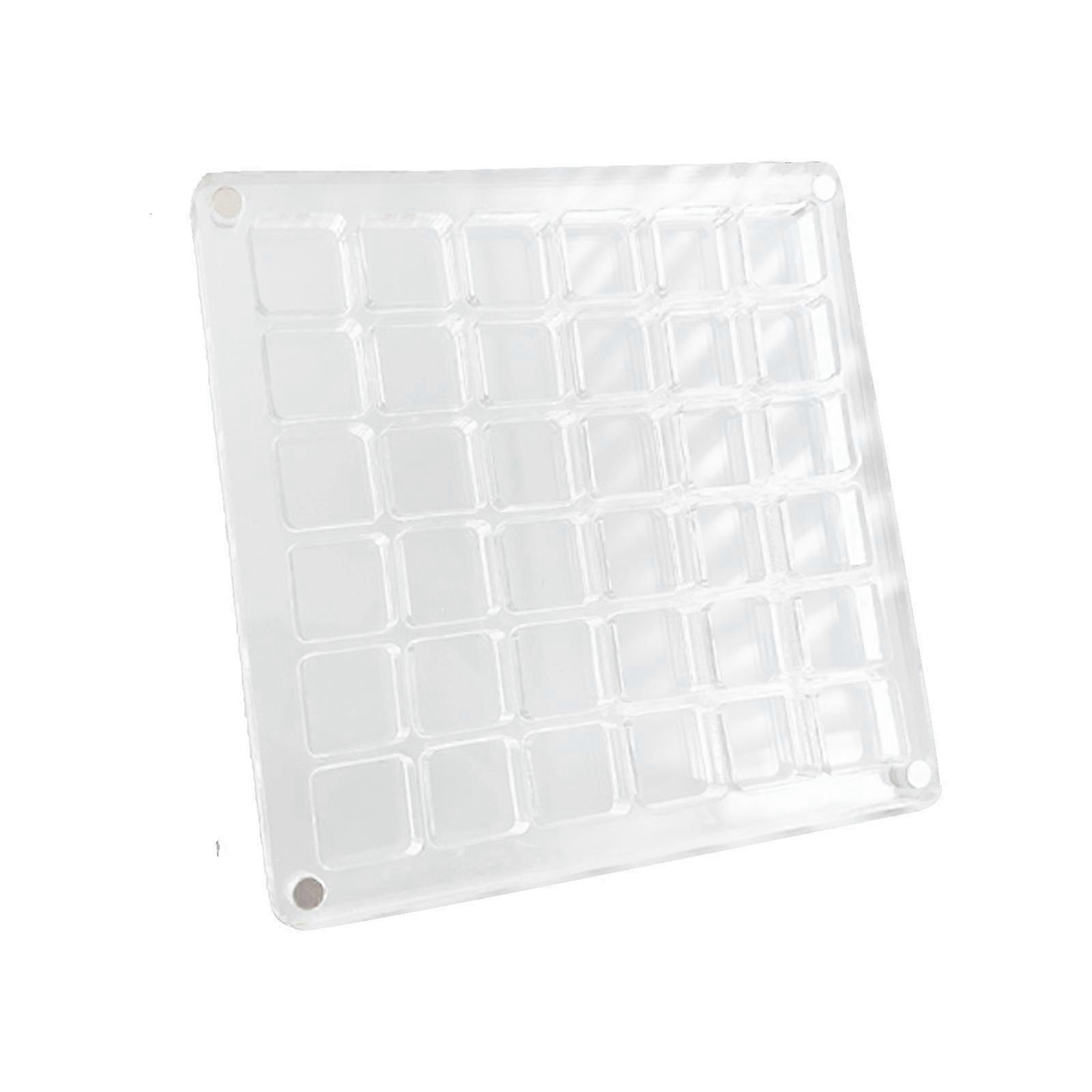 Decorative Storage Box Transparent Acrylic seashells Display Case 36/64/100 Grids Seashells Holder Clear Jewelry Case