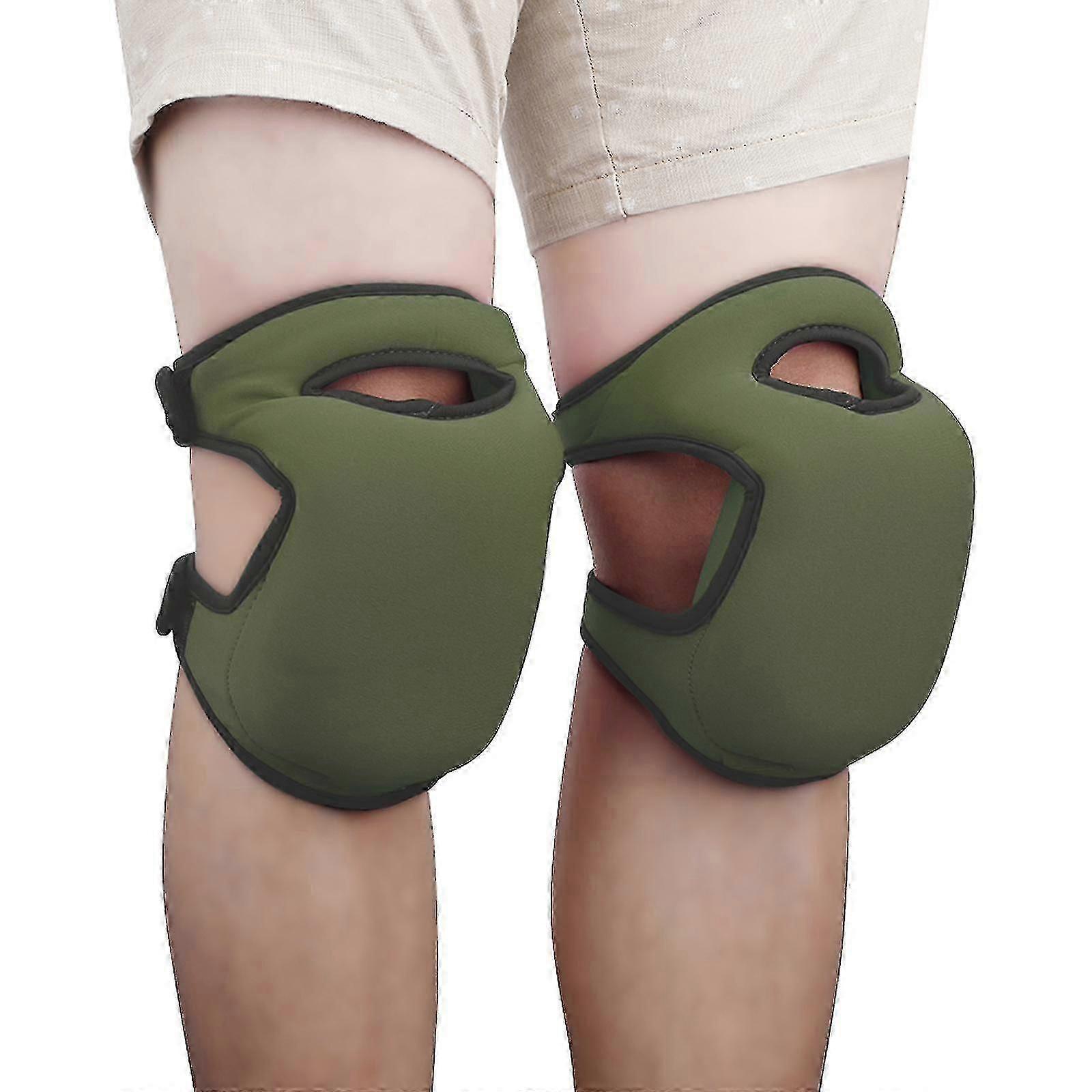 工作用护膝，建筑凝胶护膝工具，重型舒适防滑泡沫护膝，用于清洁地板和花园，强力拉伸