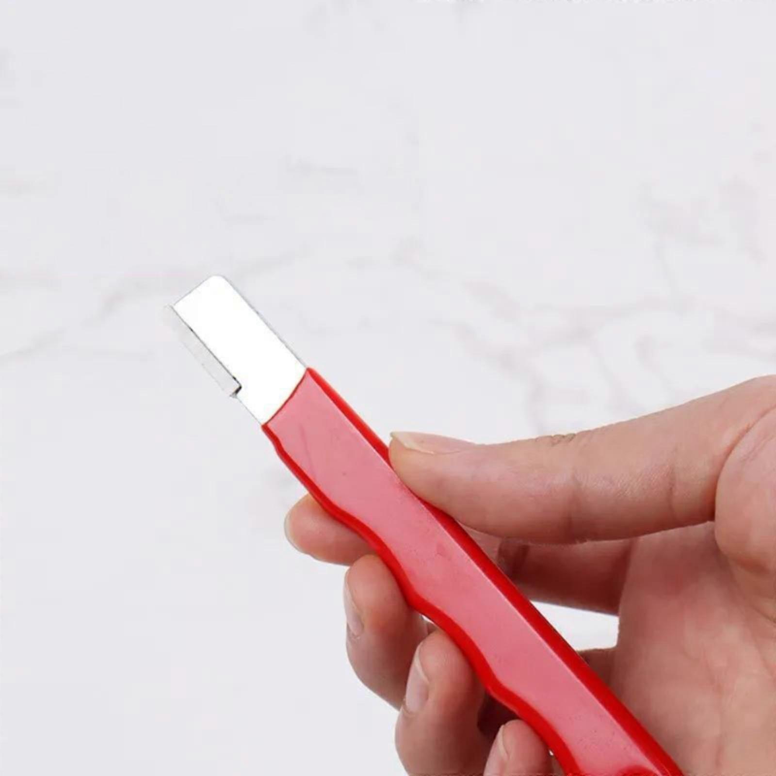 Giyblacko Compact Portable Tool Sharpener for Home Garden, Camping - Carbide Scissors, Trimmers, Pruning Tools Sharpener Red