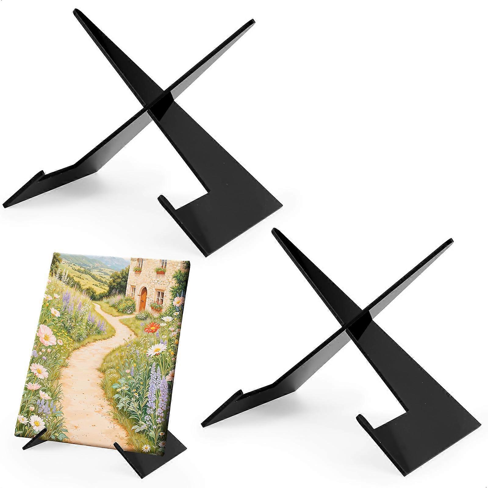 Vinyl Record Holder, Removable Floor and Tabletop Display Rack, 2Piece Black Storage for CDs, Books, Frames