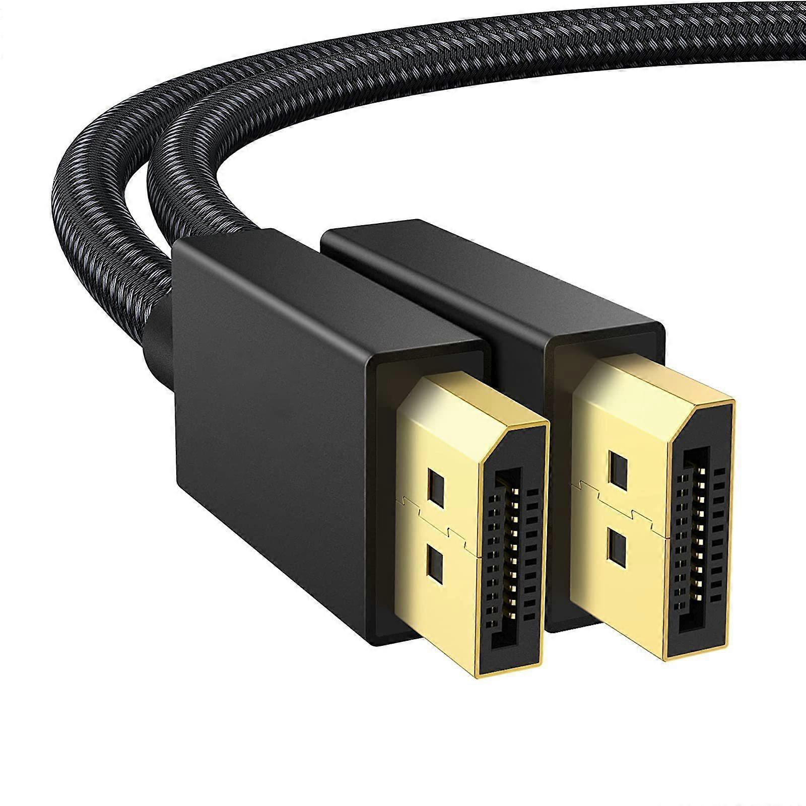 Quality Braide 8K  1.4 Cable Fast Transfer 8KDP Cable For Multiple Monitors Setups Full Compatibility Multicolor