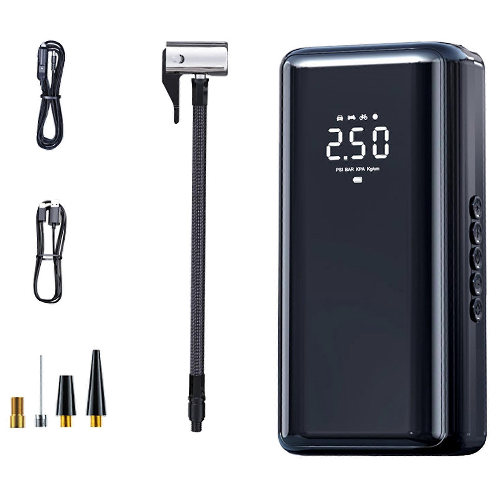 Tire Inflator Portable Car Motorcycle Air Compressor Air Pumps with Digital Display & Flashlight Universal Tire Inflator Multicolor