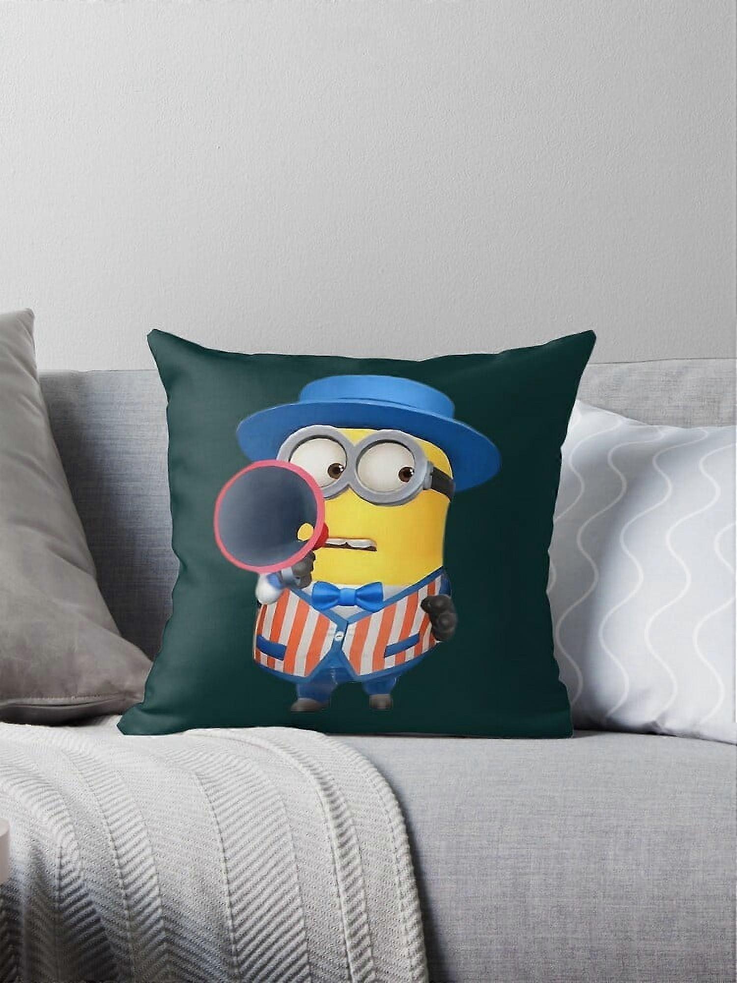 minion mark use loudspeaker Throw Pillow Covers Cases Cushion Cover Case Sofa 16x16 Inches