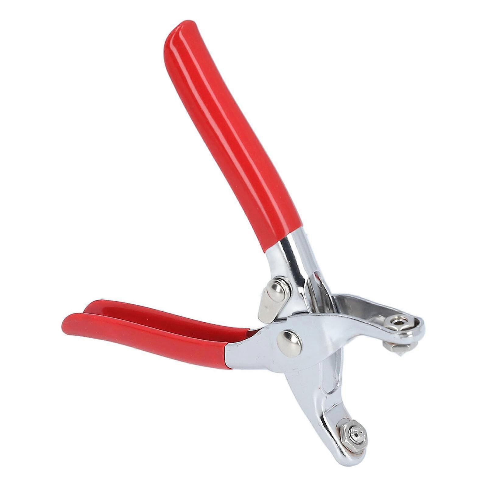 Spring Assisted Badminton Equipment Repair Tool With Slanted Jaw Enhances Efficiency for Grommet Installation Multicolor