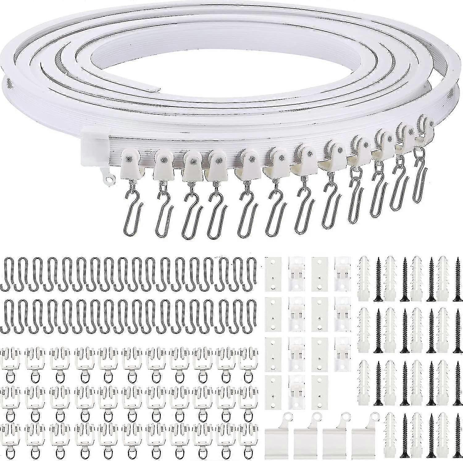 5 Meters Bendable Ceiling Curved Curtain Track Flexible Ceiling Curtain