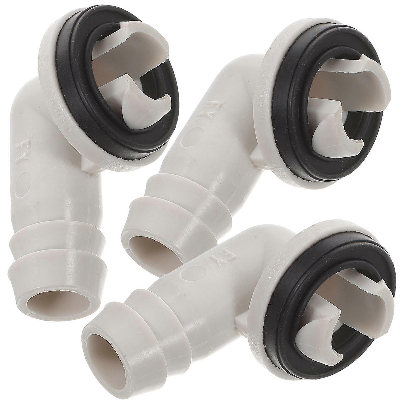 3pcs Ac Drain Hose Connector Split Unit Elbow Adapter 40mm Window Ac Unit Fitting Compatible for Midea 15mm