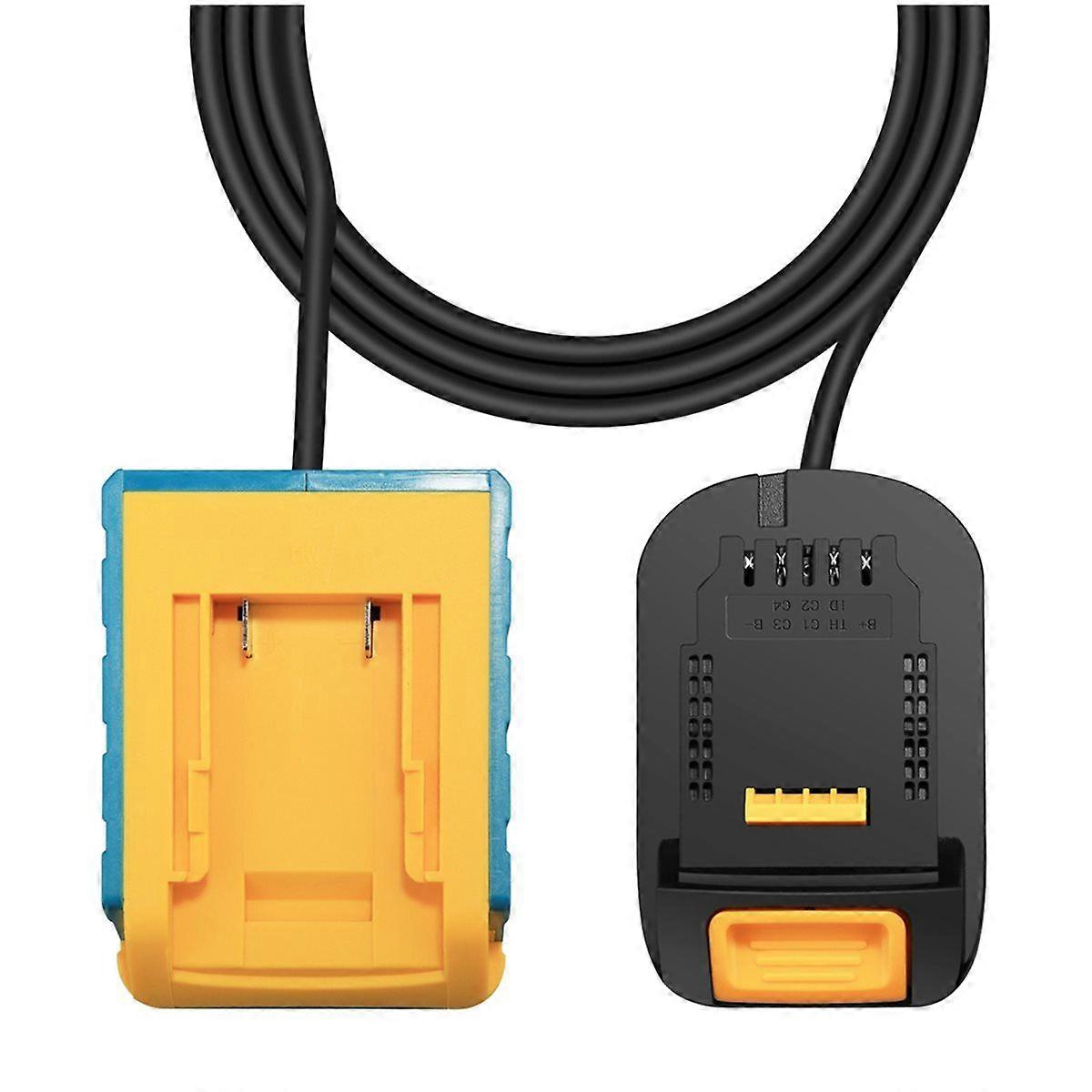 Battery Extension Cord Tool for 18v Lithium Batteries and Tools Cable Length 1.5M with Hook