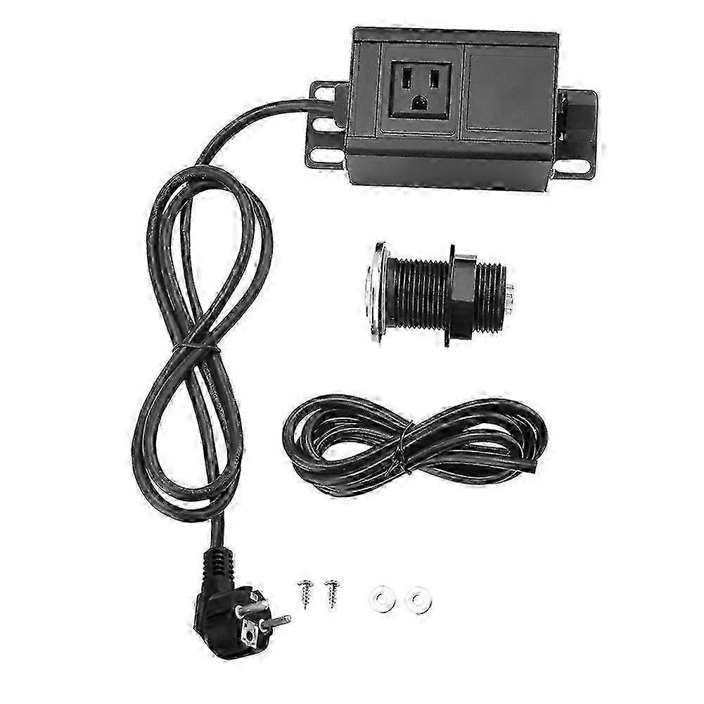 Garbage Disposal Sink Top Air Switch Kit, US Plug 110V