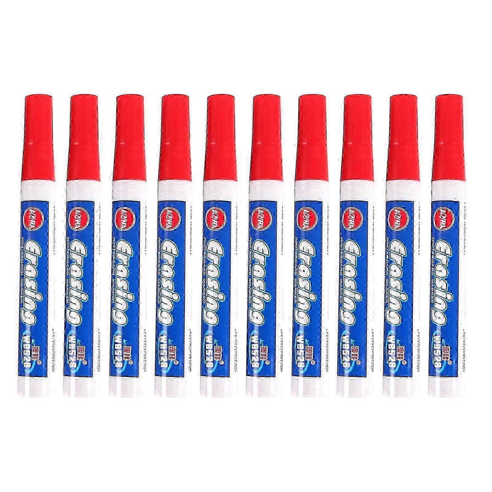 ZKCCNUK Water-Based Whiteboard Pens 10ml, Erasable Black/Red/Blue, Compatible with Whiteboards, Easy-Erase Markers