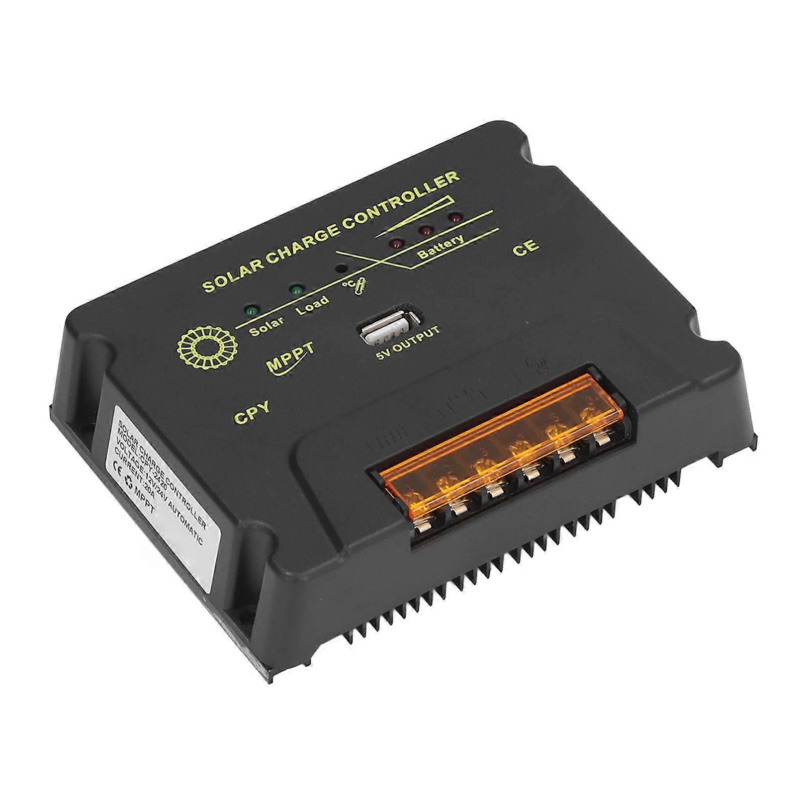 Solar Charge Controller MPPT Photovoltaic Power Generation 12V 24V 20A MCU Control Solar Panel Charge Controller