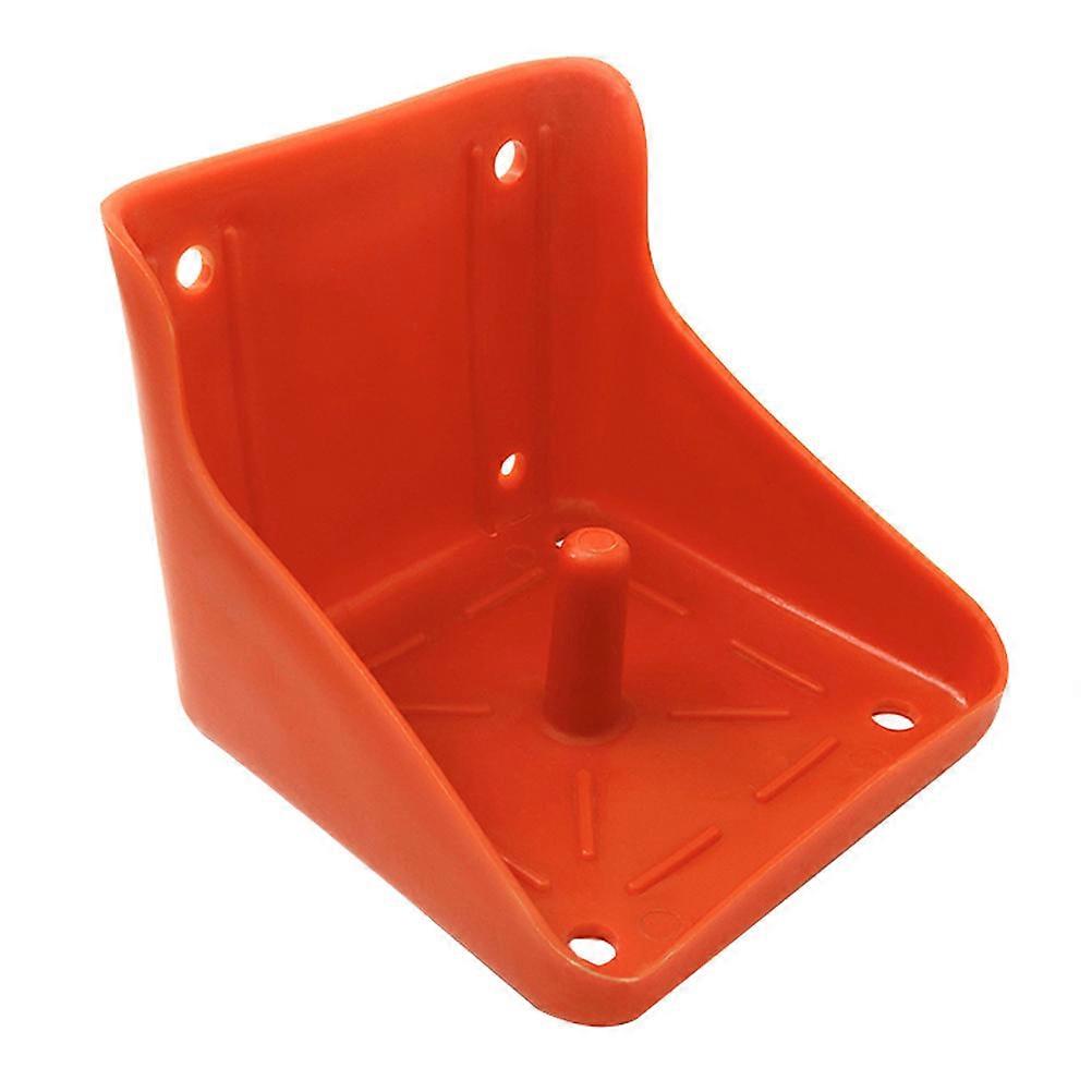 Fodder Box Cattle Sheep Feeding Bowl for Farm Livestock 2Pcs Red