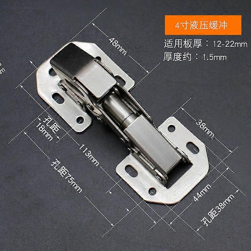 2pcs 4 inch  Easy Installation Bridge Shaped Door Hinges