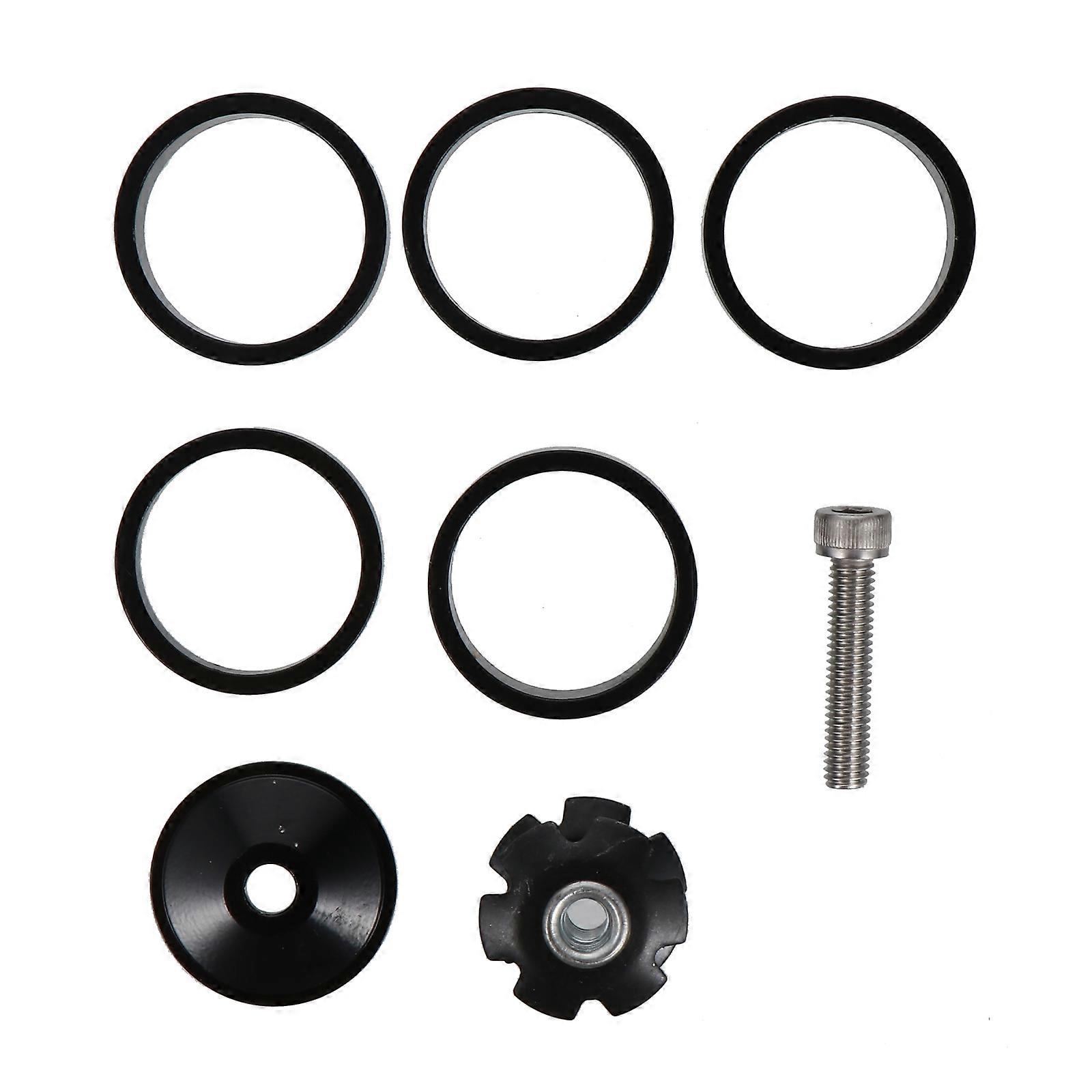 Front Fork Washer for Bike Use 6Sets Black Sunflower Mounting Kit
